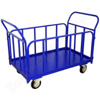 Платформенная тележка с трубчатыми бортами RUSKLAD ТБ 7, 800x1400 мм, d200 мм ТБ 7 200