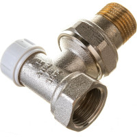 Обратный угловой вентиль ВН 1/2 никелированный с разъёмным соединением Uni-Fitt 175N2000