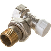 Обратный угловой вентиль ВН 1/2 никелированный с разъёмным соединением Uni-Fitt 175N2000