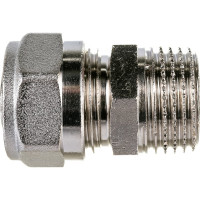 Обжимная муфта - Н 16х1/2 никелированная Uni-Fitt 662N6200