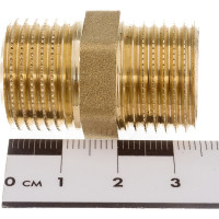 Удлиненный ниппель 1/2 латунный Uni-Fitt 601G2200