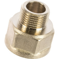 Переходник НВ 3/8mх1/2f никелированный Uni-Fitt 603N1200