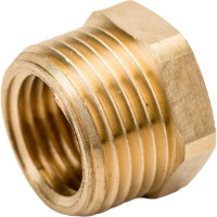 Футорка НВ 3/8x1/4 латунная Uni-Fitt 604G1000