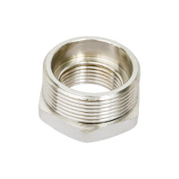 Футорка НВ 1-1/2х1 никелированная Uni-Fitt 604N6400