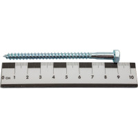 Сантехнический болт DIN 571 оцинкованный 6х90, 2шт - пакет Tech-Krep/Zitar 102585