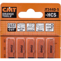 Пилки лобзиковые по дереву (132/110 мм; шаг 4 мм) 5 шт. CMT JT344D-5