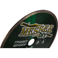 Диск алмазный сплошной по граниту, мрамору (200х22.2 мм) MESSER DIY 03.200.067
