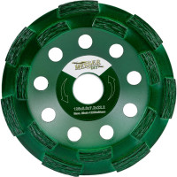 Чашка алмазная шлифовальная двурядная по бетону и граниту (125х22.2 мм) MESSER DIY 05.125.002