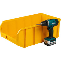 Пластиковый ящик Стелла-техник 502х305х184мм, 20 литров, V-4-желтый