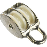 Двойной оцинкованный блок для троса, нейлоновый шкив 40мм 1шт - ярлык Tech-Krep 112732