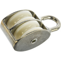 Двойной оцинкованный блок для троса, нейлоновый шкив 40мм 1шт - ярлык Tech-Krep 112732