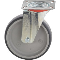 Колесо с вращающейся опорой и пластиной крепления (100 мм; 100 кг) Tellure Rota 714202