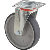 Колесо с вращающейся опорой и пластиной крепления (100 мм; 100 кг) Tellure Rota 714202