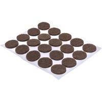 Самоклеящиеся накладки на мебельные ножки Stayer COMFORT фетровые, коричневые, круглые, диаметр 16 мм, 20 шт 40910-16