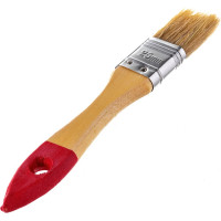 Флейцевая кисть, натуральная щетина, 55% топс, лакированная ручка, ширина 25мм МASTER COLOR 30-0011