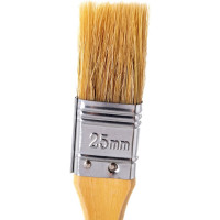 Флейцевая кисть, натуральная щетина, 55% топс, лакированная ручка, ширина 25мм МASTER COLOR 30-0011