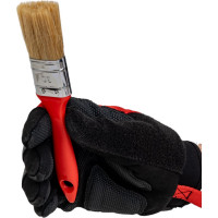 Флейцевая кисть, толщина 12мм, 70% ПБT / 30% светлая натуральная щетина, нержавеющий обжим, пластиковая ручка, ширина 30мм МASTER COLOR 30-0121