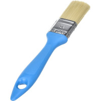 Флейцевая кисть, толщина 12мм, ПЭТ-щетина, нержавеющий обжим, пластиковая ручка, ширина 30мм МASTER COLOR 30-0201