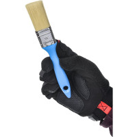 Флейцевая кисть, толщина 12мм, ПЭТ-щетина, нержавеющий обжим, пластиковая ручка, ширина 30мм МASTER COLOR 30-0201