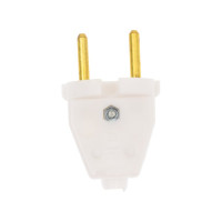 Электрическая разборная вилка 6А/220В белая СИБИН 55152-W