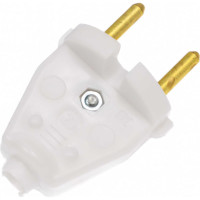 Электрическая разборная вилка 6А/220В белая СИБИН 55152-W