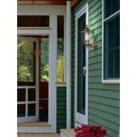 Садово-парковый светильник, шестигранный на стену вверх 100W E27 230V, черное золото FERON 6201/PL6201 11135