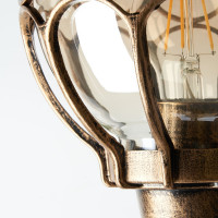 Садово-парковый светильник, круглый на постамент 60W 230V E27, черное золото FERON PL3704 11364