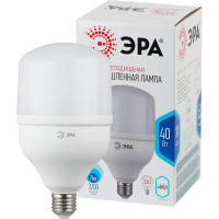 Светодиодная лампа ЭРА STD LED POWER T120-40W-4000-E27  Е27 40 Вт колокол нейтральный белый свет, Б0027005