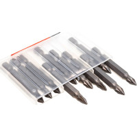 Биты PZ№1, тип хвостовика E 1/4", длина 50 мм, 10 шт MIRAX 26254-1-50-10