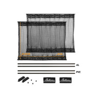 Солнцезащитные раздвижные шторки (60х47-53 см, черный цвет) Airline ASPS-S-10