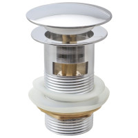 Круглый выпуск для умывальника MPF 1.1/4", клик-клак с переливом ИС.110368