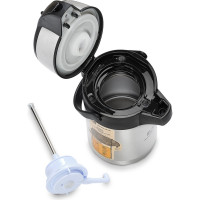 Настольный термос Арктика 2.5 л, с пневмонасосом, стальной 501-2500