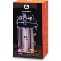 Настольный термос Арктика 2.5 л, с пневмонасосом, стальной 501-2500