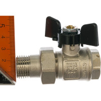 Шаровый кран с полусгоном американкой 1/2 бант Bugatti NEW JERSEY 900 9220004 ИС.080993