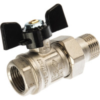 Шаровый кран с полусгоном американкой 1/2 бант Bugatti NEW JERSEY 900 9220004 ИС.080993