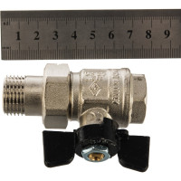 Шаровый кран с полусгоном американкой 1/2 бант Bugatti NEW JERSEY 900 9220004 ИС.080993