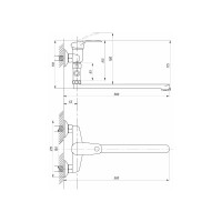 Однорычажный смеситель с длинным изливом TSARSBERG тип См-ВУОРНШлА TSB-935-3510