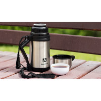 Стальной универсальный термос для еды и напитков Арктика 1.2 л 201-1200