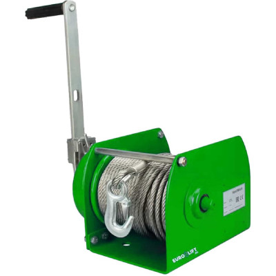Ручная лебедка EURO-LIFT CHW-1.0 00011321 (г/п 1000 кг, 40 м)