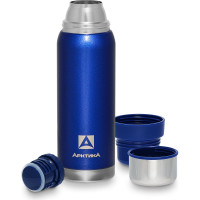 Термос с молотковой эмалью Арктика 0.75 л, синий 106-750-BL