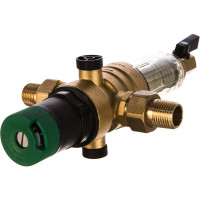 Фильтр 1/2, для холодной воды, с регулятором давления, d52.5 Гейзер Бастион 7508155233 32681