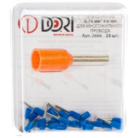 Втулочный изолированный наконечник DORI 0,75мм2 25 шт. 2606