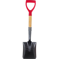 Укороченная совковая лопата Землеройка 0118-ЧР