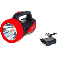 Фонарь ЯРКИЙ ЛУЧ S-250A аккум. св/диод. прожектор, 2 режима 100/250лм, прорезин.корпус, ЗУ 220В 4606400001324