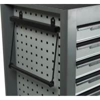 Тележка инструментальная (7 секций, серая, на колесах) JTC S1074