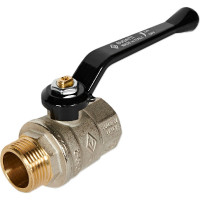 Шаровый кран Н/В Ду-25 /1" ручка черная Bugatti OREGON 03050074