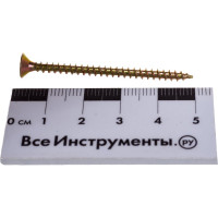 Шуруп, жёлтый цинк Крепежная техника 3,5х50 500шт 431330 БК