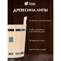 Запарник с нержавеющей вставкой Банные штучки 12л 33218