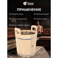 Запарник с нержавеющей вставкой Банные штучки 12л 33218