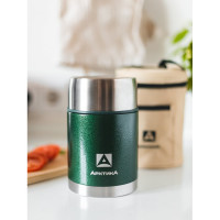 Термос для еды Арктика с супер-широким горлом, 0.8 л, зеленый 306-800A-GN